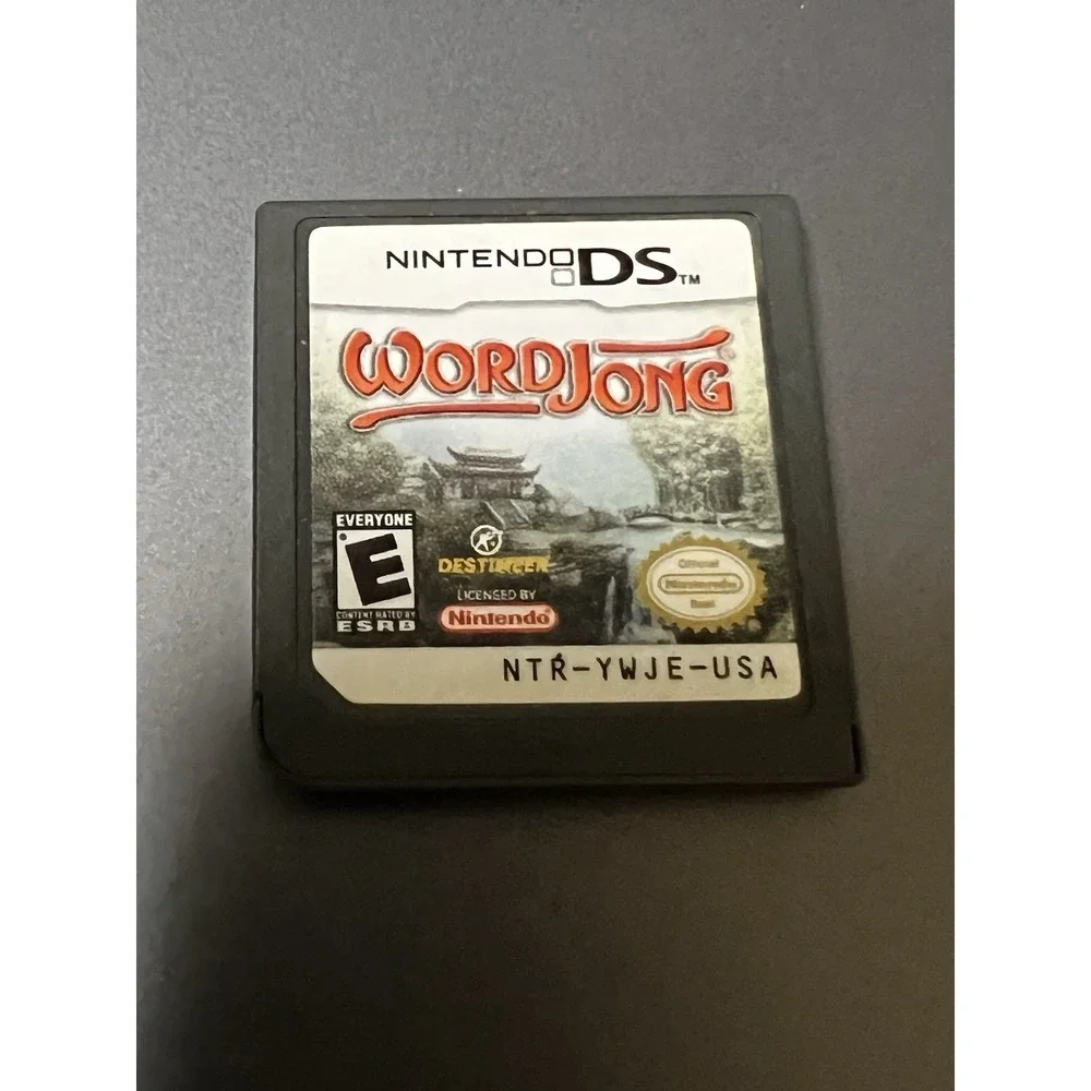 WordJong Nintendo DS Game Cartridge NTR-YWJE-USA Authentic Puzzle Game‎